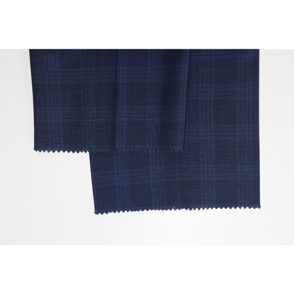 NWT Hugo Boss Jewels Linus Trim Fit Windowpane Wool Suit Set Two Button Navy 36 - Picture 9 of 13